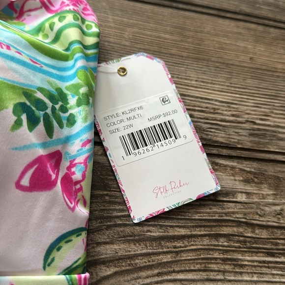 Stella Parker swimsuit one piece NEW floral ruffled 22w - Picture 3 of 5